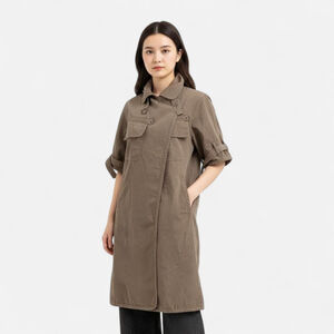 NSF Cotton Trench Coat - Size Small